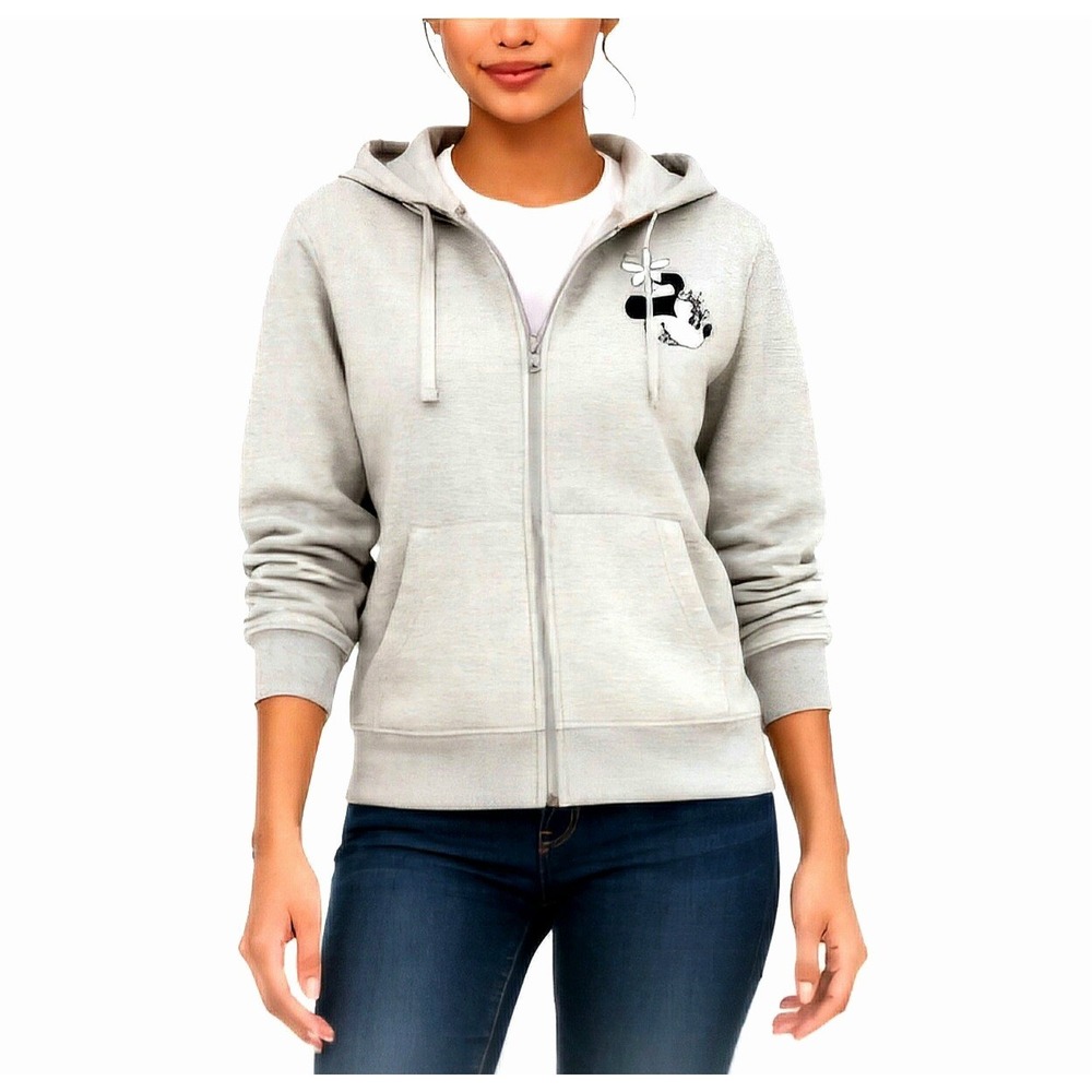 AMAZON ESSENTIALS / DISNEY Minnie Mouse Zip Hoodie Gray Heather Womens 2X‎